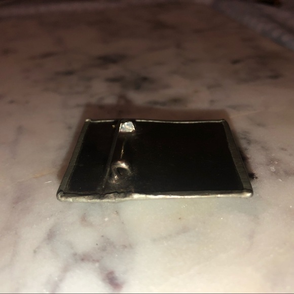 𝅺antique Sterling Scottish Agate Brooch w Raised Intertwined Thistle Motif 1.7” - Picture 4 of 7